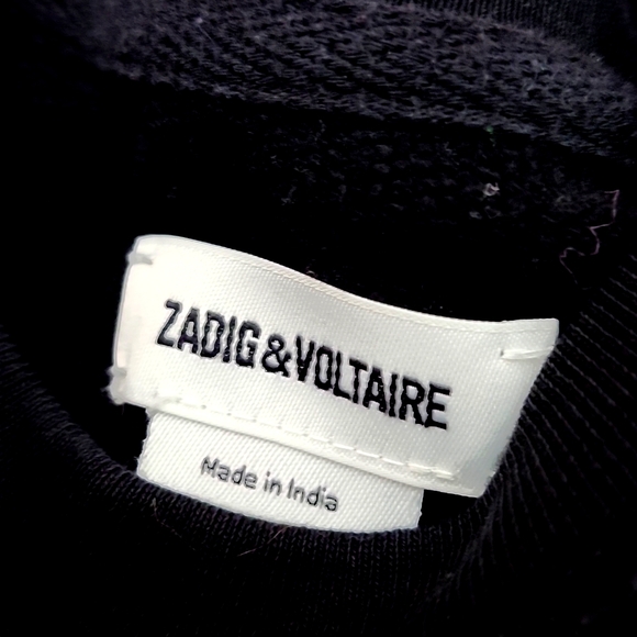 Zadig & Voltaire black bling amour sweatshirt - Picture 4 of 8